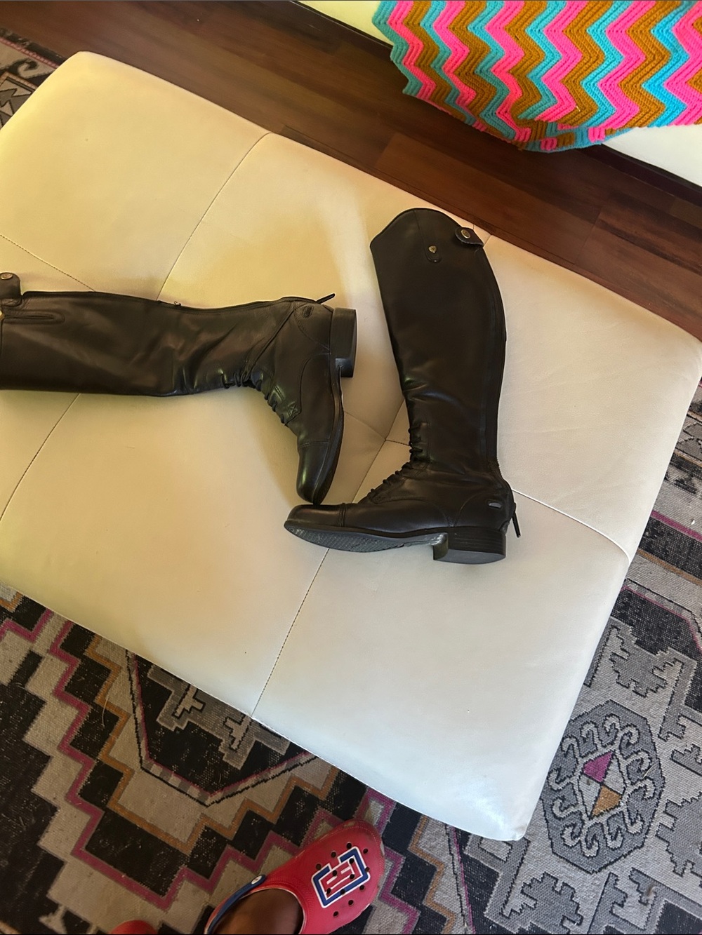 Ariat Black Over-The-Knee Lace-Up Equestrian Boots
